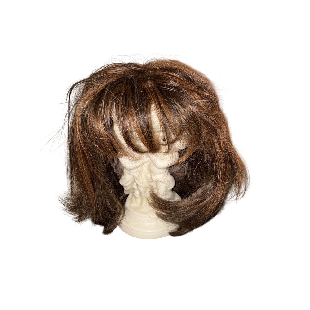Estetica Designs Pure Stretch Cap Wig Brown Auburn‎ Highlights Bob with Bangs